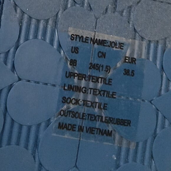 Kate Spade Blue velvet Slipper “Jolie” Winter Penguins rhinestone 8B - Picture 6 of 6